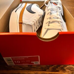 Nike Court Legacy NN White and Black Sneakers